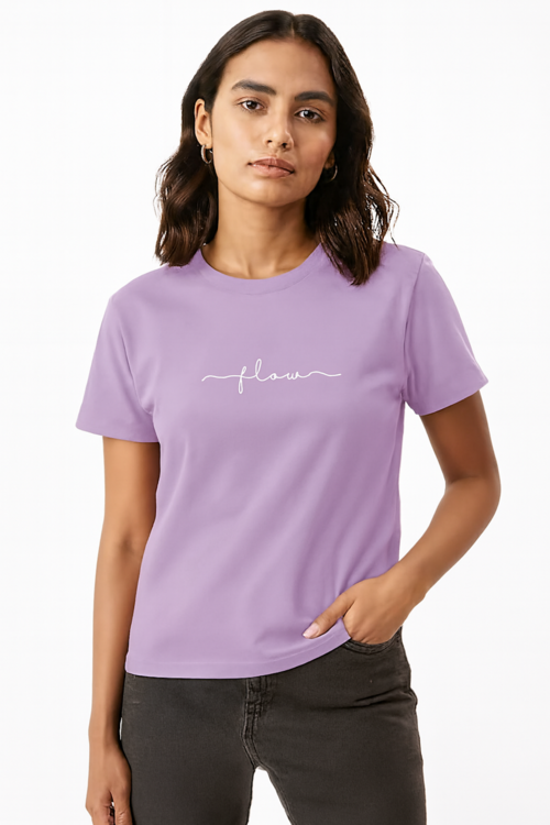 Cotton Blend T-Shirt for Women-D17