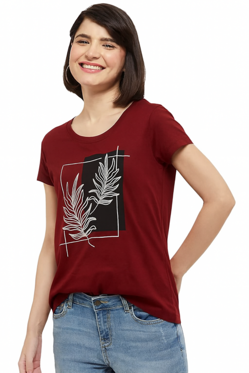 Cotton Blend T-Shirt for Women-D22