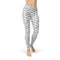 Womens Black and White Dice Leggings